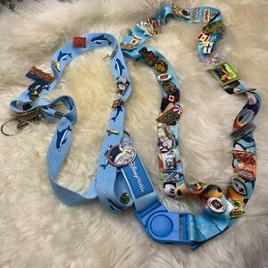 Two Lanyards with 50 Collectible pins